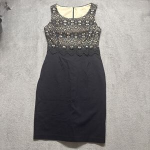 Dress Women's/Juniors 3-5 S Black Lace Cocktail Back Slit READ no tag